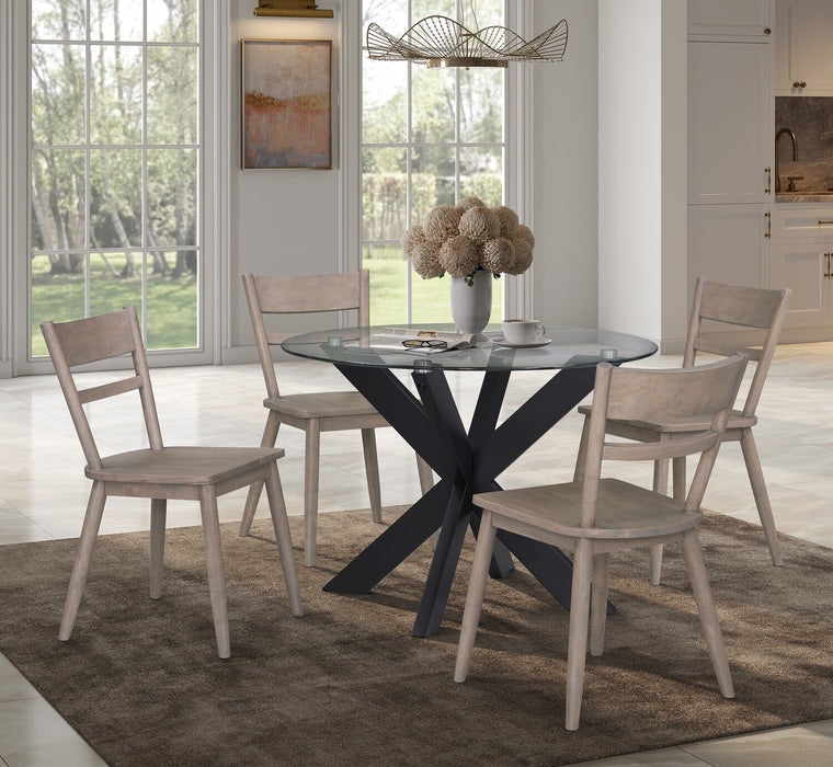 Remi 5-Piece Ladderback Dining Package - Brown