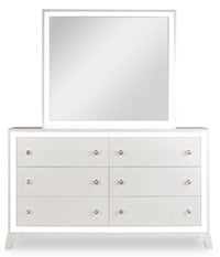 Halo Bedroom 6-Drawer Dresser with LED Light, 58