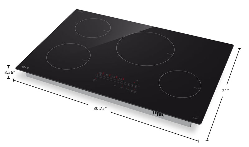 LG 30\" Smart Induction Cooktop with UltraHeat™ Element - CBIH3013BE