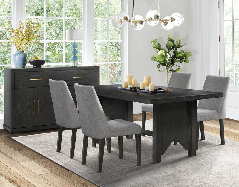 Emery 5-Piece Dining Set - Charcoal