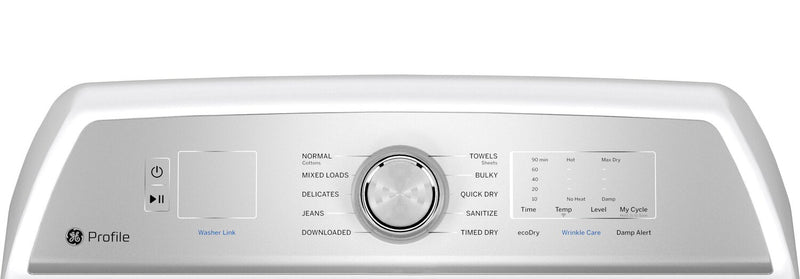 Profile 7.4 Cu. Ft. Electric Dryer with Washer Link  - PTD60EBMRWS 