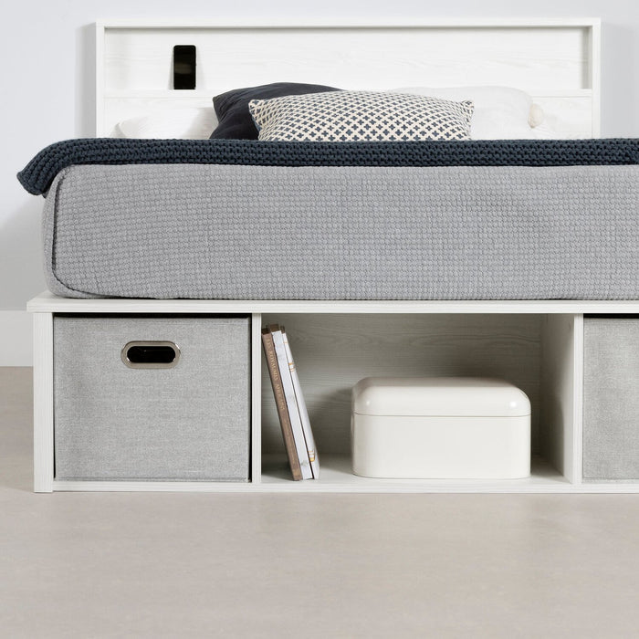 Everley Full Storage Bed - White