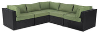 Barbados 5-Piece Patio Set – Green  