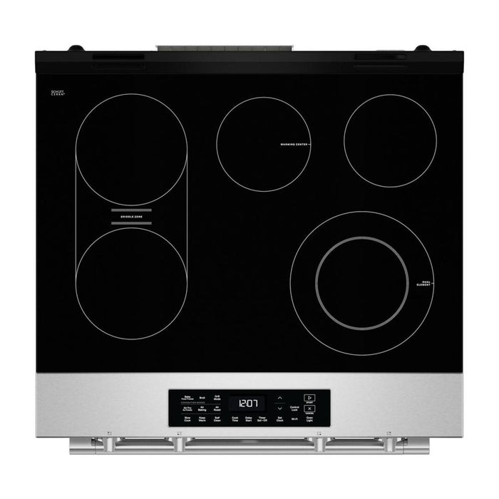 Maytag 30\" 5.3 Cu. Ft. Slide-In Electric Range with No Preheat Air Fry - Stainless Steel - YMSES7030SZ