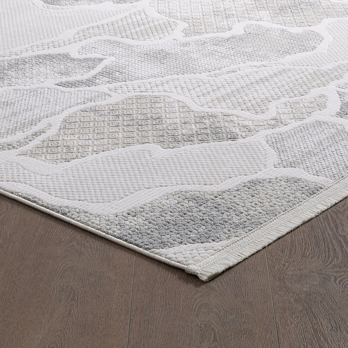 Cove Waves Grey Area Rug - 6'7\" x 9'6\"