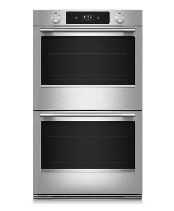 KitchenAid 30\" Smart Electric Double Wall Oven with Intelligent Cooking Camera - KOED930SPS