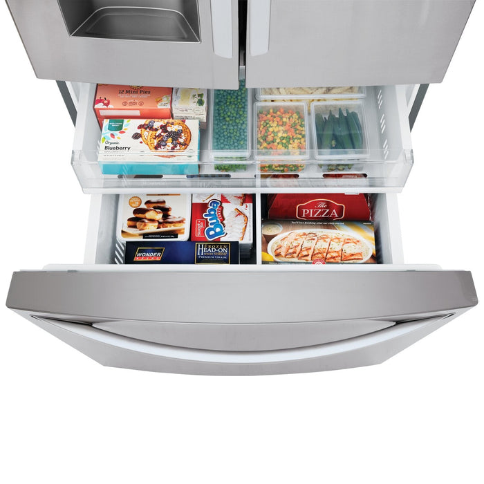 LG 36\" 28 Cu. Ft. French-Door Refrigerator - Smudge Proof Stainless Steel - LRFS28XBS 