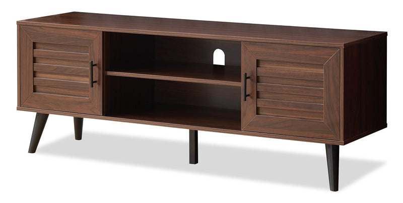 Archie 55\" Modern TV Stand with Storage for TVs up to 58\"- Dark Walnut