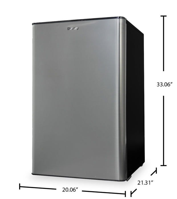 Danby 20.62\" 4.4 Cu. Ft. Single-Door Mini Fridge – Stainless Steel - DAR044A9SLDB