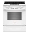 Whirlpool 30\" 5.0 Cu. Ft. Gas Smart Range with Air Cooking - White - WSGS4530TZ