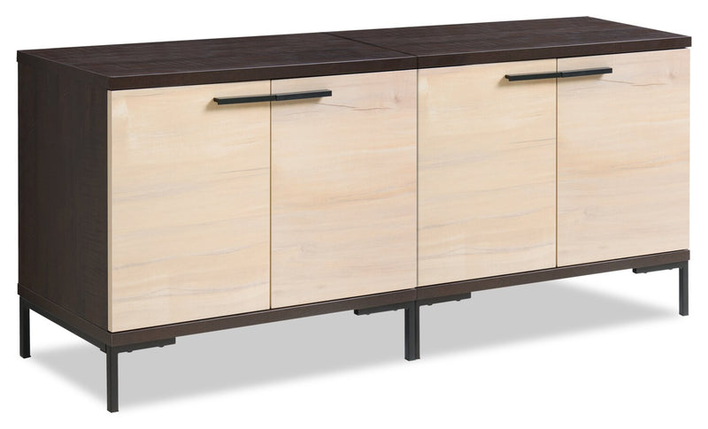 Sonora 2-piece TV Stand with Storage for TVs up to 52\"- Dark Oak