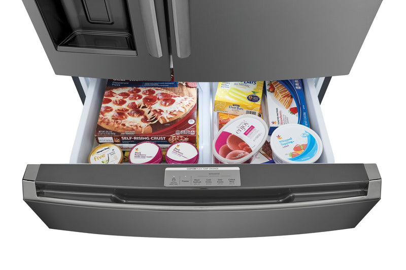 Frigidaire Gallery 36\" 21.5 Cu. Ft. Counter-Depth 4-Door French-Door Refrigerator - Smudge-Proof® … 
