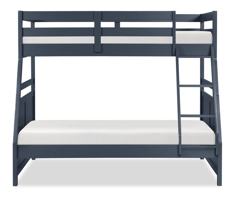 Quinn Twin/Full Bunk Bed – Blue