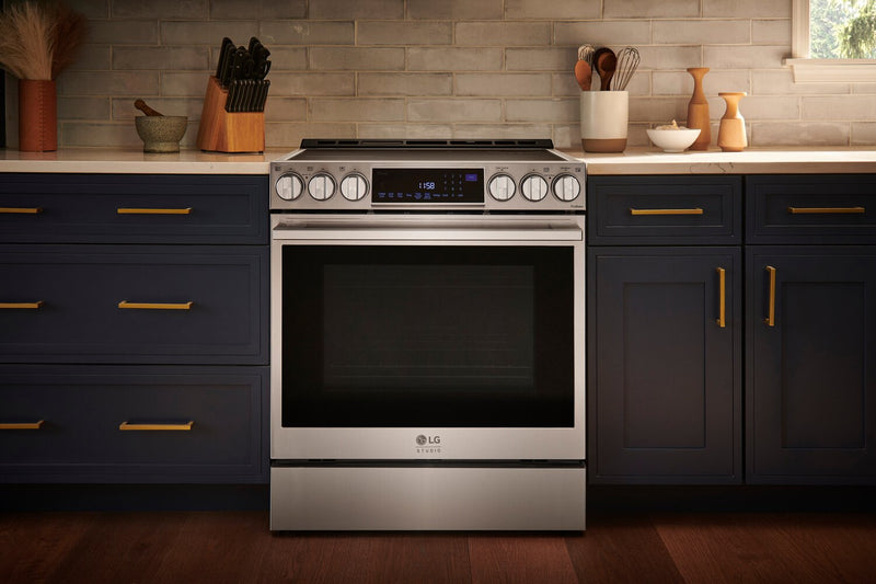 LG Studio 6.3 Cu. Ft. Smart Induction Range with Instaview & Air Fry - Smudge Proof Stainless Steel … 