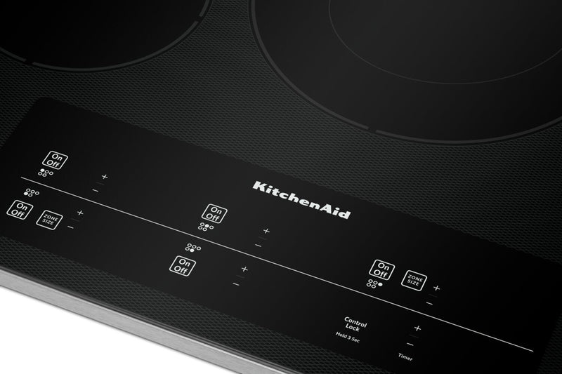KitchenAid 30\" 5-Element Electric Cooktop - Stainless Steel - KCES950KSS 