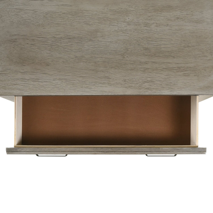 Levi Bedroom Chest of Drawers, 6-Drawer, 39\"W x 56\"H, Wood - Drift Grey 