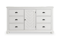Ella Bedroom 6-Drawer & Cabinet Dresser, 63