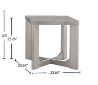 Cecily 35.5” Modern 3-Pack Coffee + 2 End Tables - White 