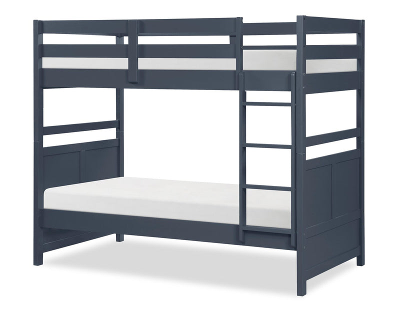 Quinn Twin/Twin Bunk Bed - Blue