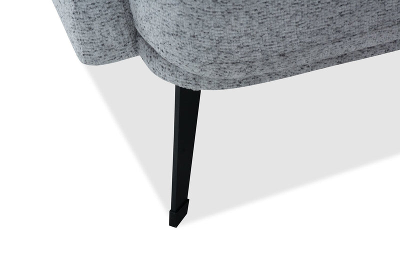 Monroe 29\" Fabric Accent Chair with Metal Legs - Grey