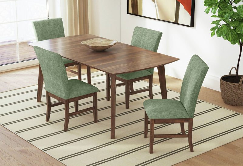 Rain 5-Piece Rectangle Dining Set - Green