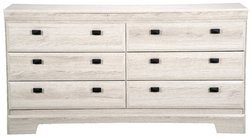 Yorkdale Bedroom 6-Drawer Dresser, 61.4\"W x 32.3\"H, Made in Canada - White 