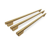 KitchenAid 3-Piece Handle Kit for 42\" Built-In French Door Refrigerator – Brass - W11777175