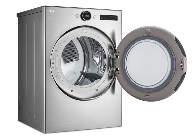 LG 7.4 Cu. Ft. Smart Electric Dryer with Steam - Graphite Steel - Stackable - DLEX5500V 