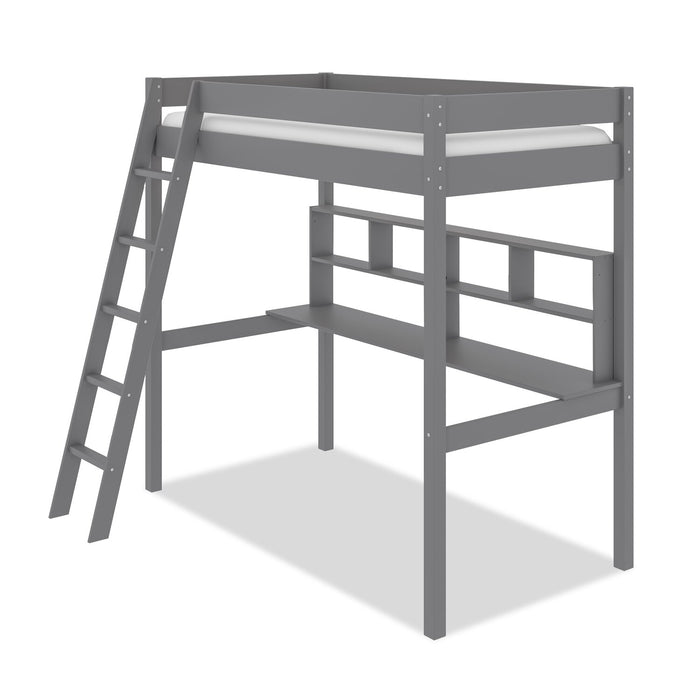 Brody Twin Loft Bed with Desk