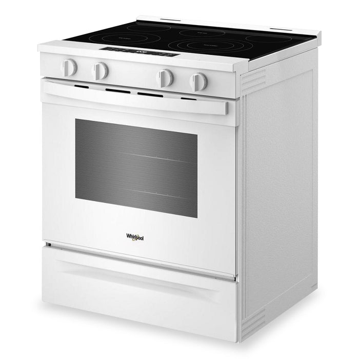 Whirlpool 30\" 5.3” Cu. Ft. Electric Range with Air Cooking – White - YWSES5030SW