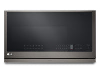 LG 2.1 Cu. Ft. Over-the-Range Microwave with ExtendaVent™ and Sensor Cooking - Smudge Proof Black St…