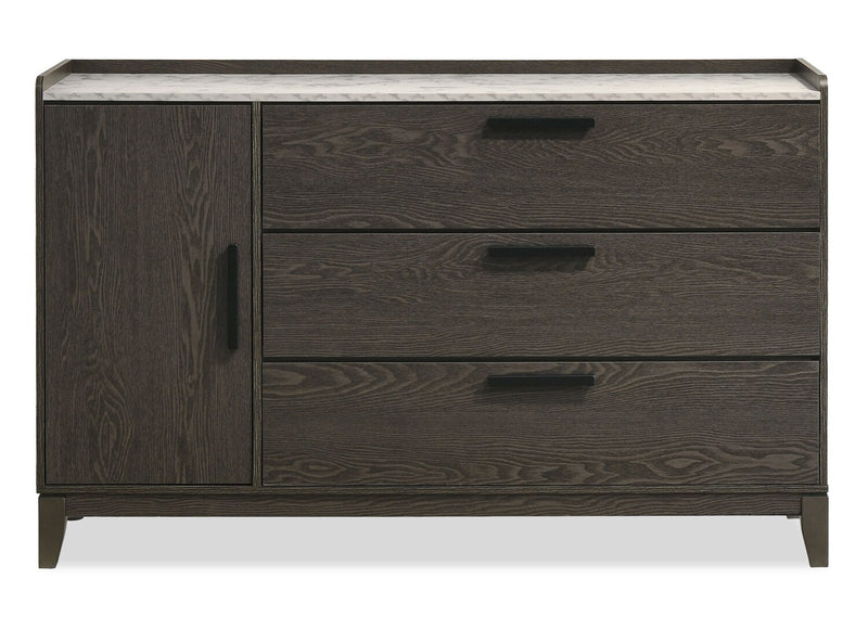 Sable 5-Piece Bedroom Set - Dark Grey