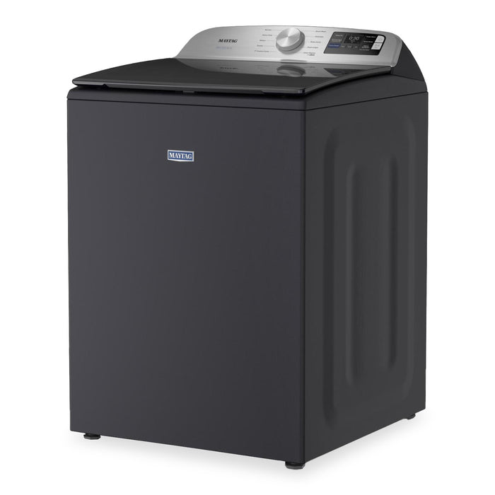 Maytag 6.0 Cu. Ft. Smart Top-Load Washer and 7.4 Cu. Ft. Front Load Electric Dryer - Midnight Steel