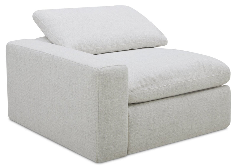 Sky Modular 6-Piece Fabric Power Reclining Sectional with Console and Feather Down Cushions - Nathan Wheat