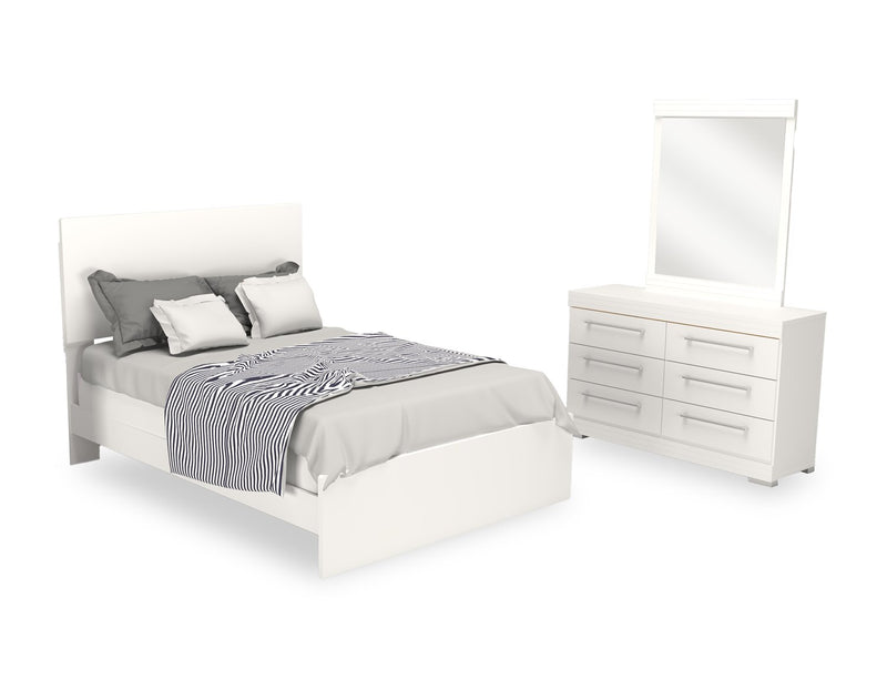 Riley 5-Piece Full Bedroom Set - White