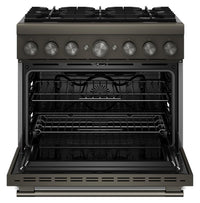 KitchenAid 5.1 Cu. Ft. Dual Fuel Range with No Preheat Air Fry – Black Ore - KFDS936SBE 