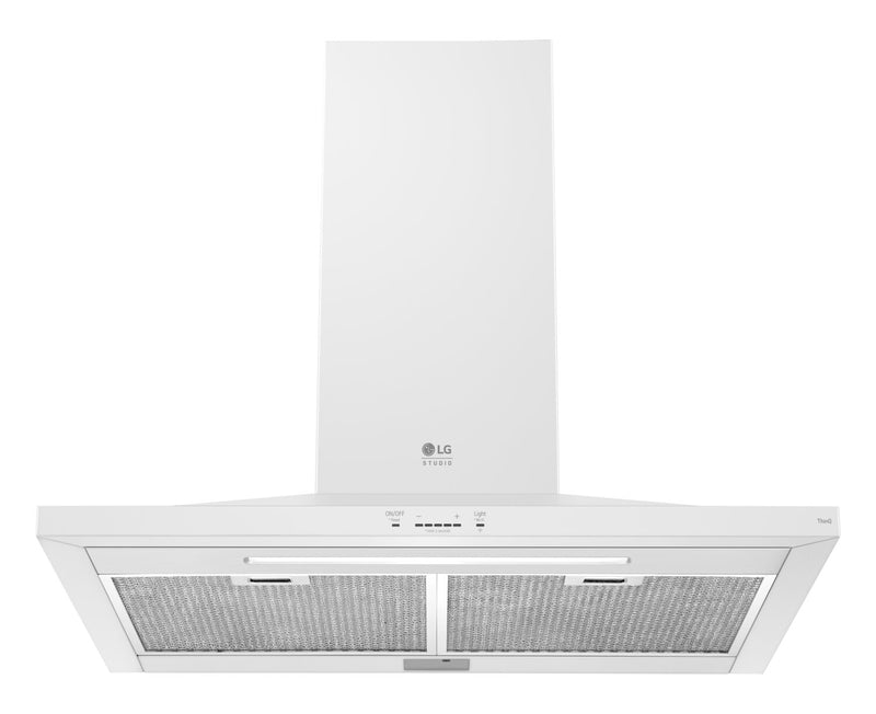 LG Studio 30\" 600 CFM Smart Chimney Range Hood - Essence White - LSHD3080N