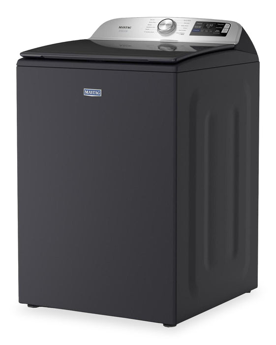 Maytag 6.0 Cu. Ft. Pet Pro Smart Top-Load Washer and 7.4 Cu. Ft. Front Load Electric Dryer – Midnight Steel 