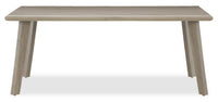 Muskoka Outdoor Patio Dining Height Table - Resin Wicker, Aluminum, UV & Weather Resistant - Beige 