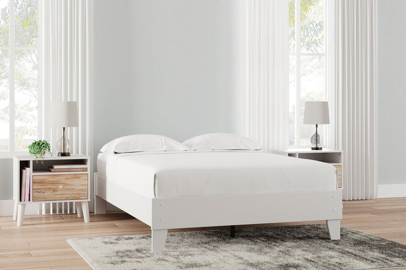 Wolf Platform Bed, White - Full Size 