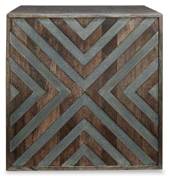 Madden 24” Modern End Table - Brown