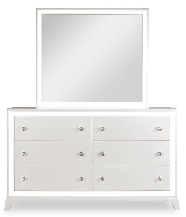 Halo 6-Piece King Bedroom Package - White