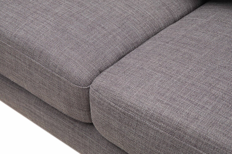 Freeman Linen-Look Fabric Loveseat - Charcoal 