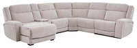 Legacy 6-Piece Right-Facing Power Reclining Sectional with Shaq-o-pedic Comfort and 3D Immersive Sound - Grey  