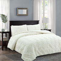 Tilda 3-Piece Full/Queen Comforter Set - White 