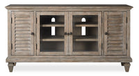Baron 62” Rustic Pine TV Stand with Storage and Cable Management for TVs up to 70” - Dovetail Grey 