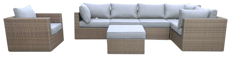 Naples 7-Piece Patio Set - Grey