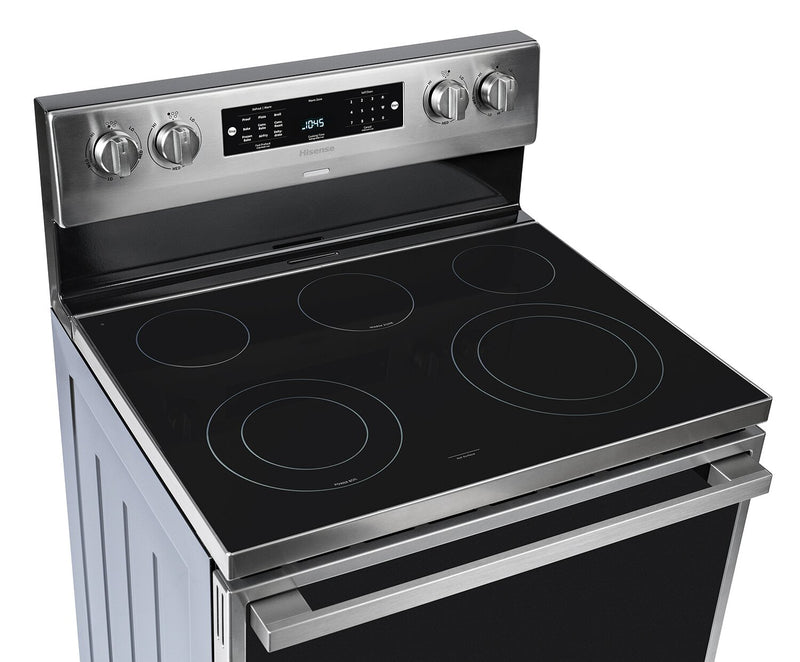 Hisense 30\" 5.8 Cu. Ft. 5-Element Electric Range with True Convection - Stainless Steel - HBE3502CAS
