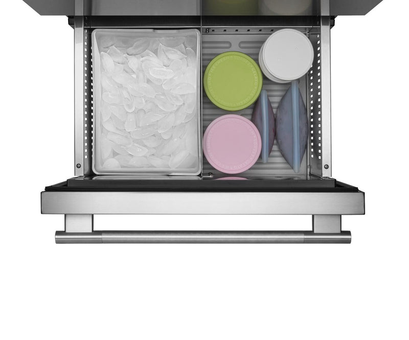 KitchenAid 24\" 5.7 Cu. Ft. Undercounter Double-Drawer Refrigerator/Freezer – Stainless Steel - KUCT524SSB
