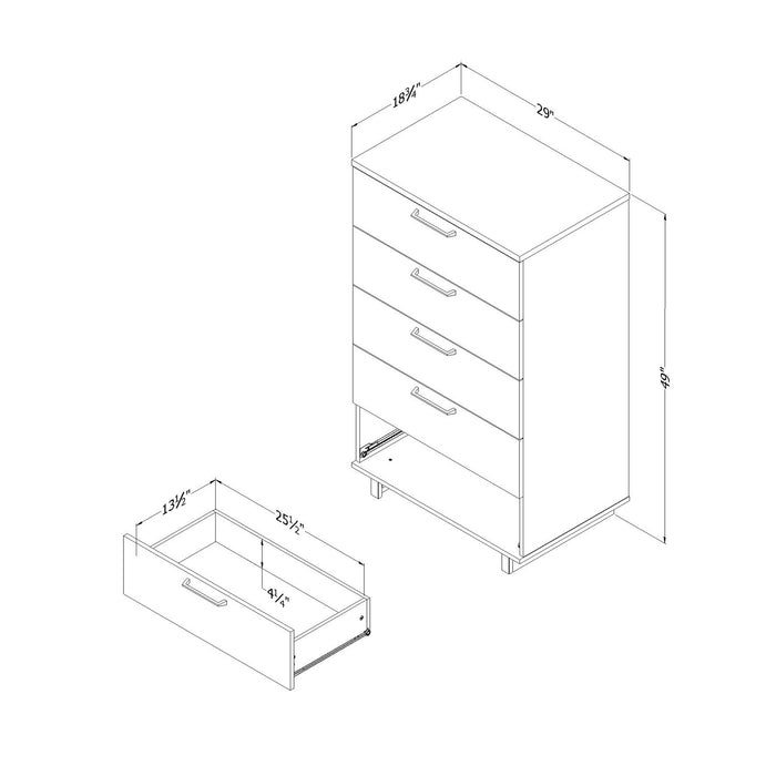 Everley Chest - White